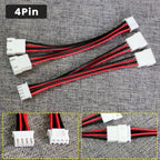 XH2.54 Y-Splitter Cable Male to 2 Female Connector 26AWG Fan Cable 2Pin 3Pin 4Pin 5Pin 6Pin Power Extension Cord Terminal Cable