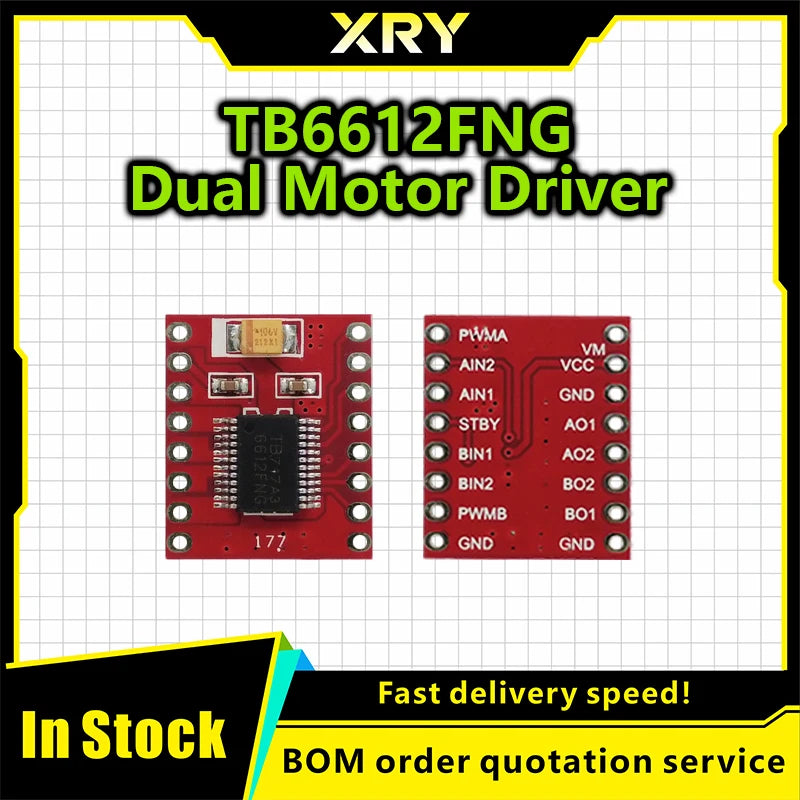 TB6612  Dual Motor Driver 1A TB6612FNG for Arduino Microcontroller Better than L298N