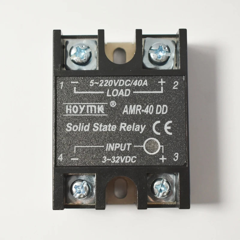 DC to DC Solid State Relay 12V 24V VDC Input 200VDC Load Voltage Regulator Tramsformer Power Protection 10A 25A 40A 60A 100A SSR