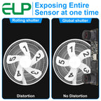 ELP 1200P Global Shutter USB Webcam Synchronization Dual Lens Camera Module High Speed 120fps 3D Stereo UVC Industrial Camera