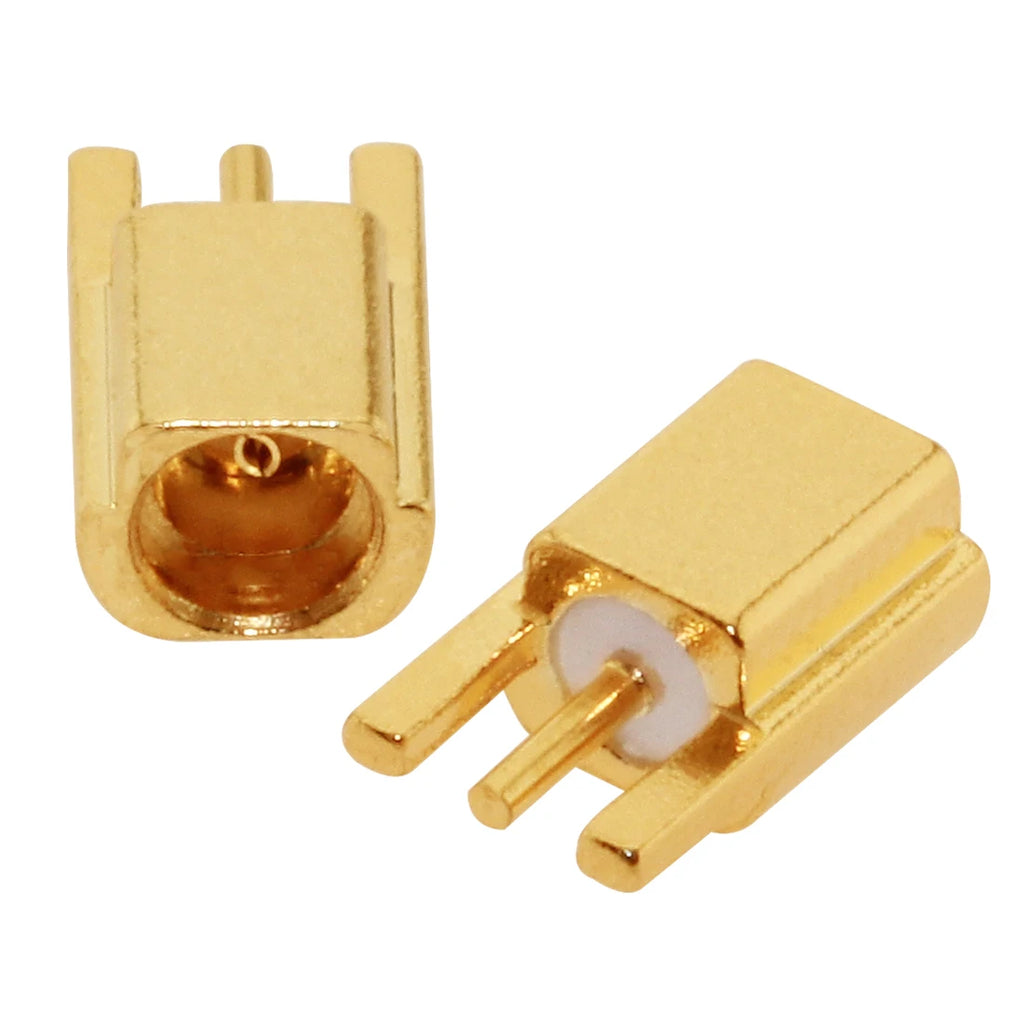 1PC MCX MMCX Male Female PCB Mount Straight RF Coax Connector Right Angle 90-Degree Goldplated Welding Terminal New
