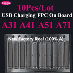10pcs Charging FPC on MainBoard for Samsung A12 A22 A52 A55 A56 A13 A33 A34 A51 A71 A40 A80 A21S A05 A06 A07 FPC Connector Port