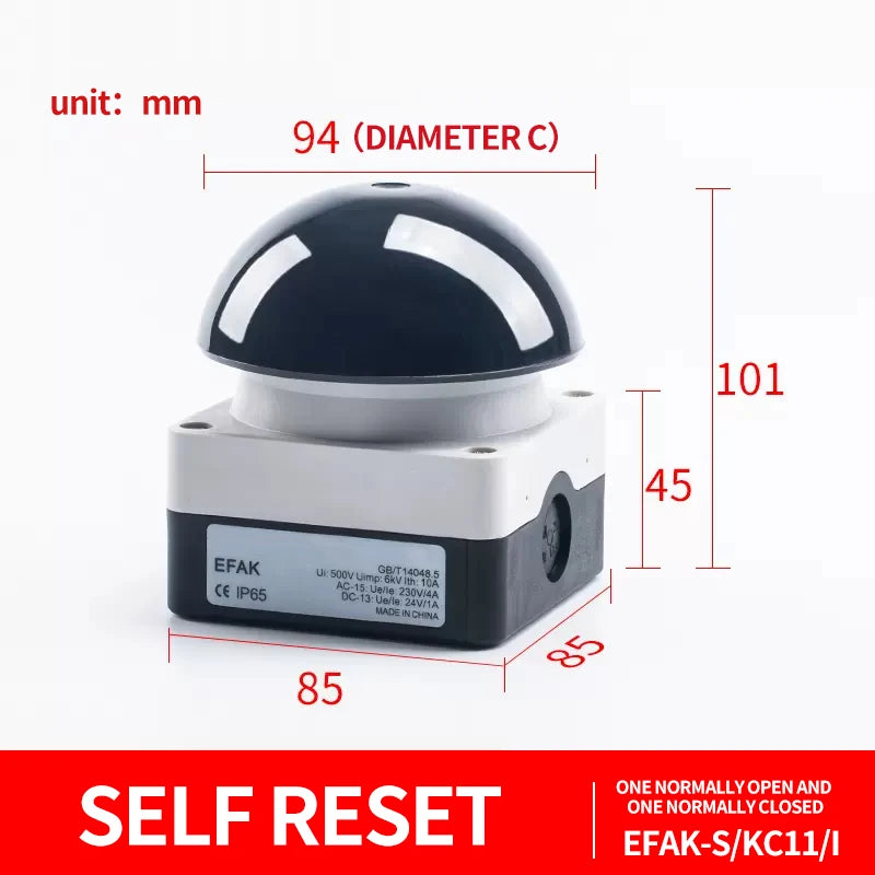 1/5/20Pcs Mushroom Button Self-Rest Switch Ball Pedal Hand Clap Judges Clap Light Trigger Button Waterproof Game Answer Buzzer