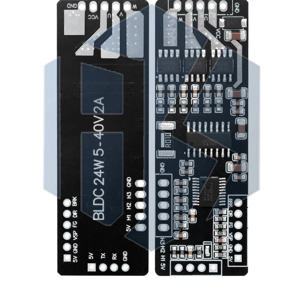 24W BLDC Motor Driver Module 5V-40V 2A Three-Phase PWM with Hall Sensor and Inductive Control