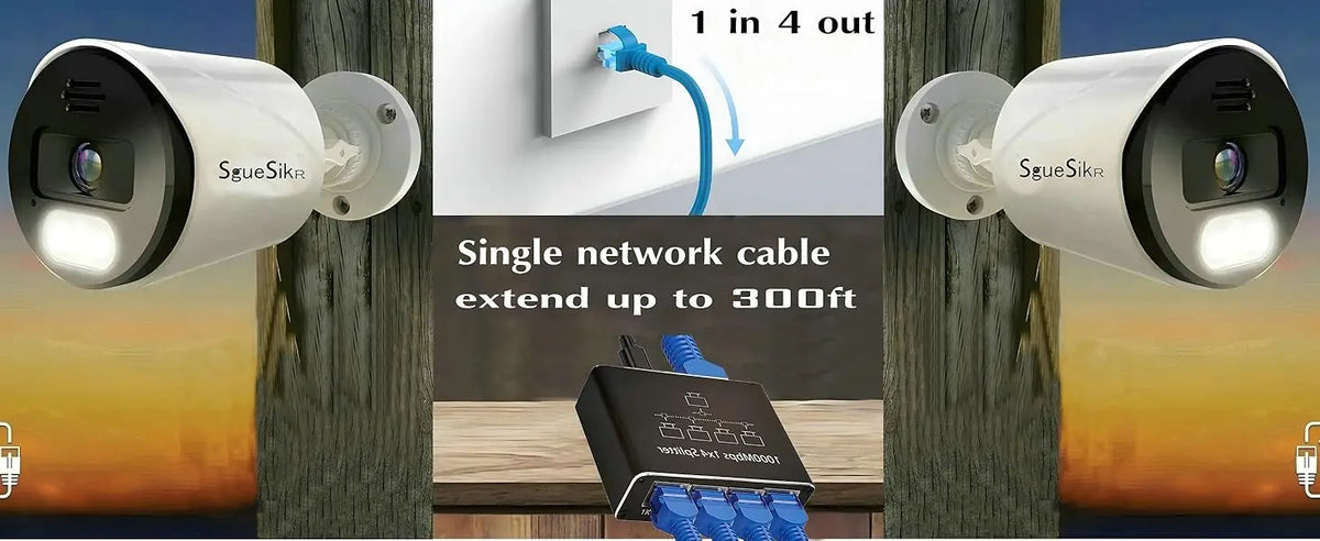 Gigabit Ethernet Splitter 1 To 2/3/4 1000Mbps RJ45 LAN Internet Splitter for PC Laptop Nintendo Switch Router TV Box Digital TV