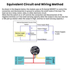 DC 3-24V Momentary/Latching Touch Sensor Switch Module JR223B Induction Capacitive Switch SI4164 MOSFET Led Light POWER Control