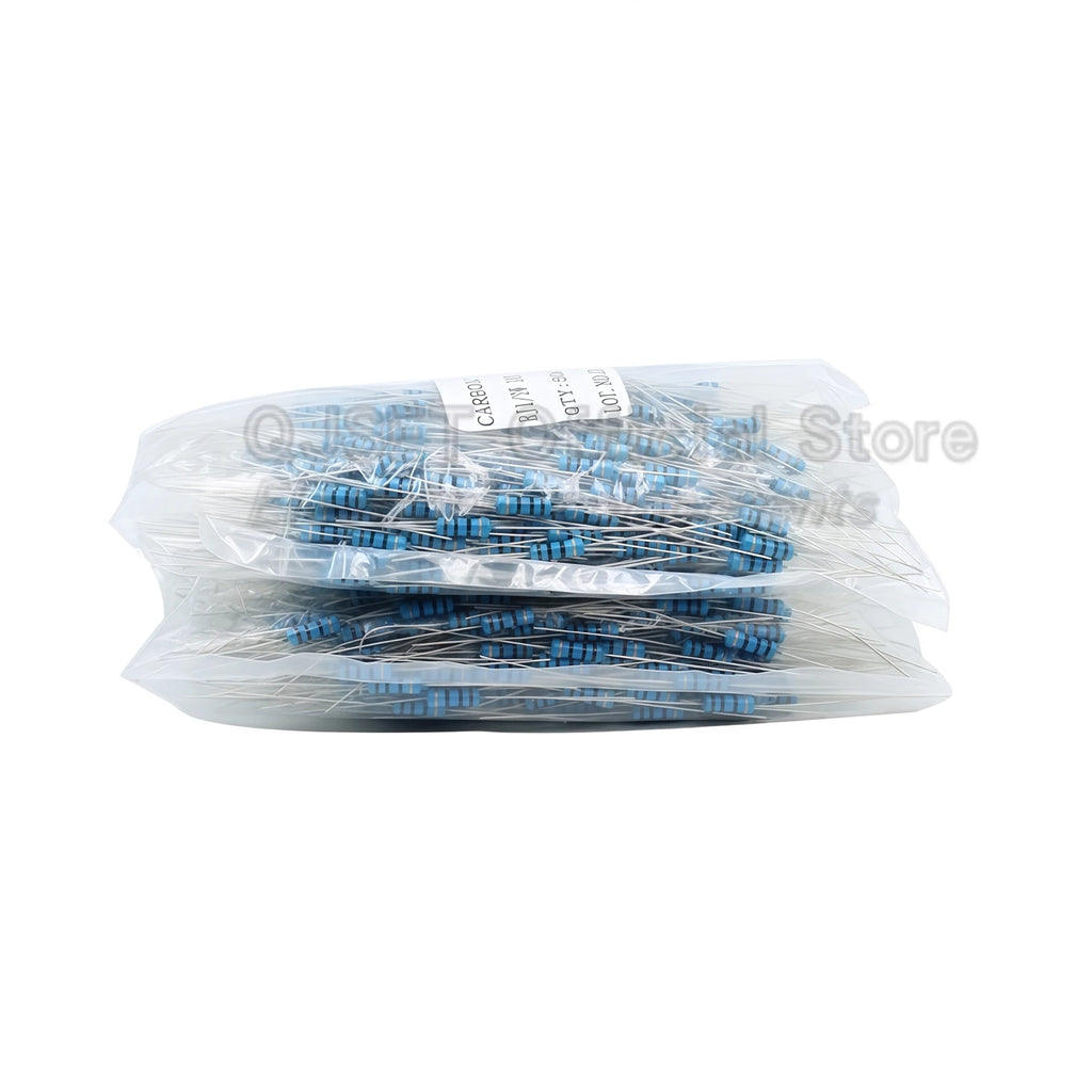 500pcs 1/2W Carbon Film Resistors 5% 0.5W 1kR 1R 2.2K 4.7K 10K 47K 100k 200k 220k 470k 1M Ohm 10R 15 47 100 200 220 470 510 Ohms