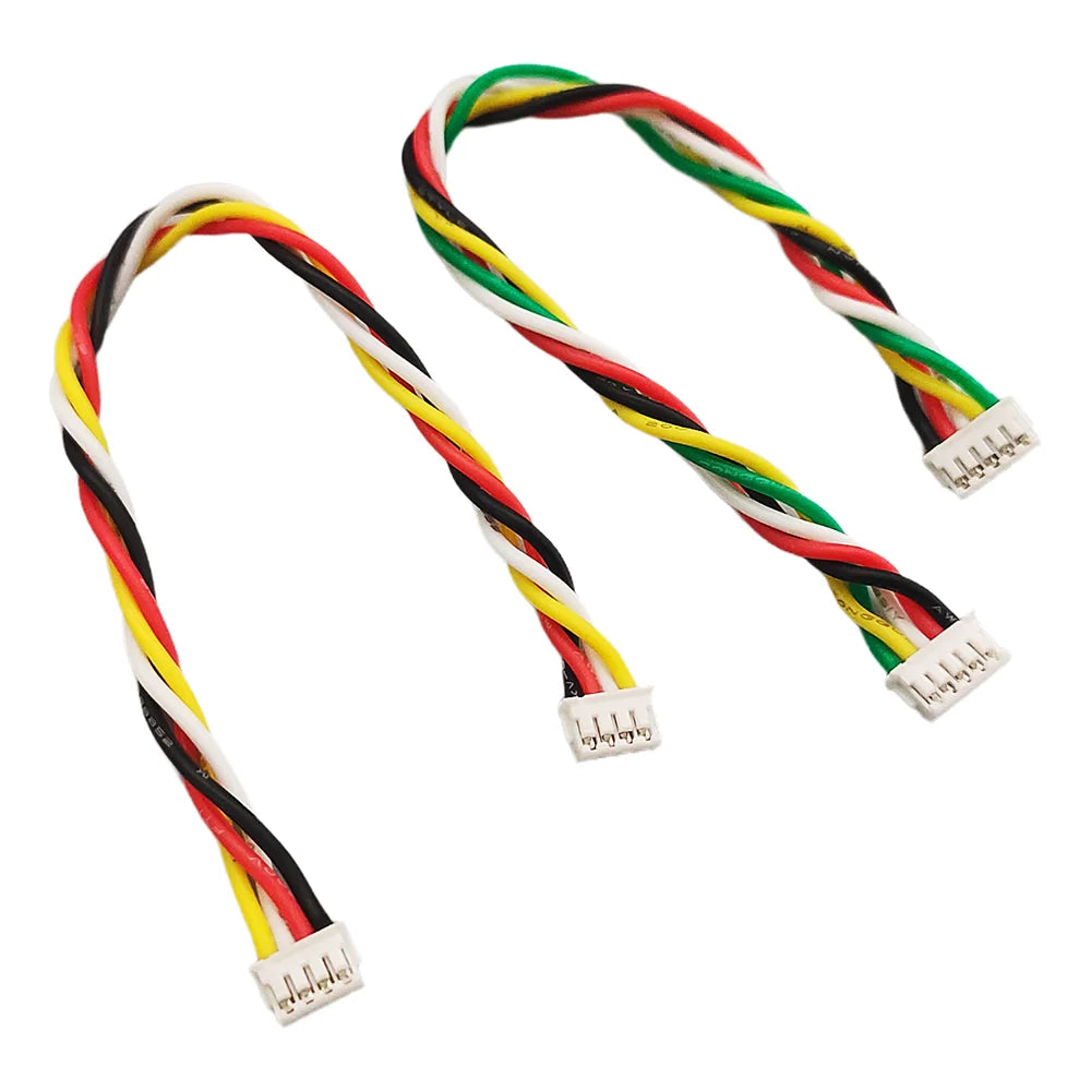ZH 1.5MM Double JST Connectors and 28AWG Pre-Crimped Silicone Cables Kit with 2/3/4/5/6/7/8/9/10 Pin Housing Adapter Cable