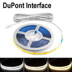 AC220V To DC 12V COB LED Strip Lights for Kitchen Home Decor Cabinet Lamp with Dimming Remote Controller led tiras de luces -EU