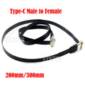 1Pcs Type-C Connector Male to Female PD Fast Charging Supports 2.0 Data Transfer Input Bidirectional FPC Flexible Ribbon Cable
