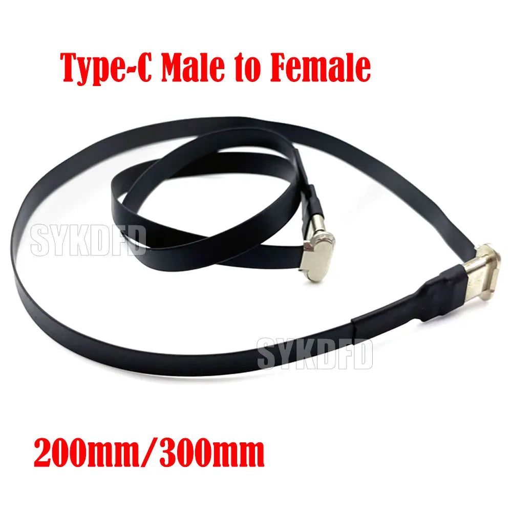 1Pcs Type-C Connector Male to Female PD Fast Charging Supports 2.0 Data Transfer Input Bidirectional FPC Flexible Ribbon Cable