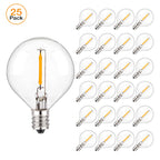 G40 LED String Light Replacement Bulbs E12 220V 110V Globe Light Bulb Warm White 2200K 10W Equivalent Indoor Outdoor Decor