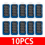 1~10PCS EGBO TM1637 4 Bits Digital LED Display Module 7 Segment 0.36Inch Clock RED Anode Tube Four Serial Driver Board Pack