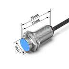 GTRIC Hall Effect Magnetic Proximity Sensor Switch NJK5002C Series M12 Sensing Distance 10mm DC10-30V NPN PNP N or S Pole