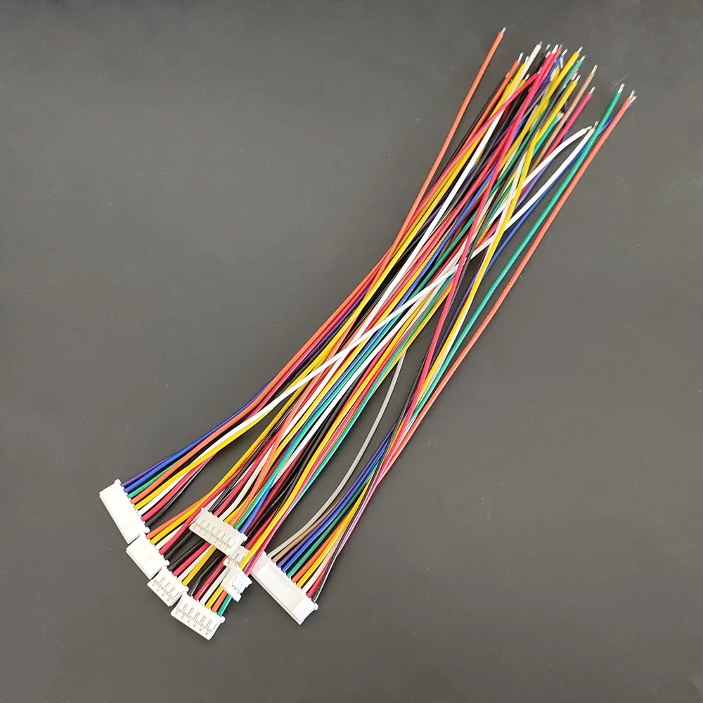 5Sets Mini JST PH2.0 PH 2.0mm Cable Wire Connector 2/3/4/5/6/7/8/9/10/12 Pin Male Female Plug Socket 10/20cm Wire Length 26AWG