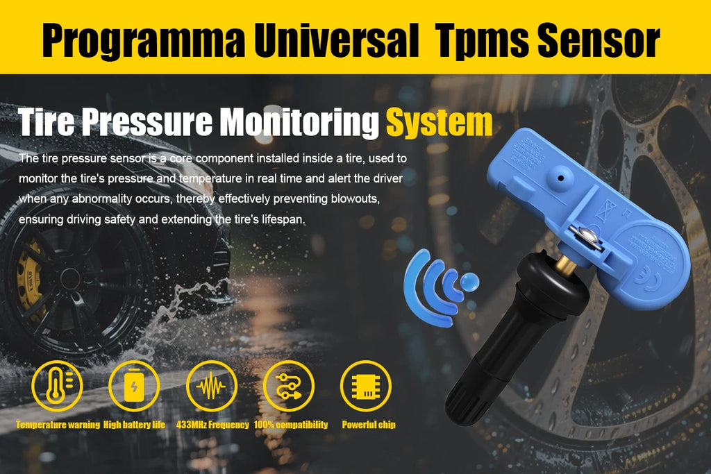 1/4PCS 433MHZ Tire Pressure Sensor TPMS Fit For Hummer Opel Corsa Van Adam Chevrolet Cobalt Malibu Replacement For 13581561