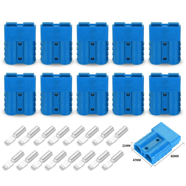 5/10PCS 50A Plug Quick Plug Battery Charging Connector Power Motorcycle Solar Caravan Socket Adapter Accessories
