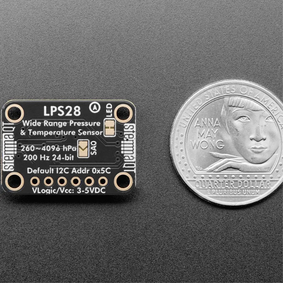 6067 Adafruit LPS28 (LPS28DFW) Pressure Sensor STEMMA QT Qwiic Absolute Digital Barometer