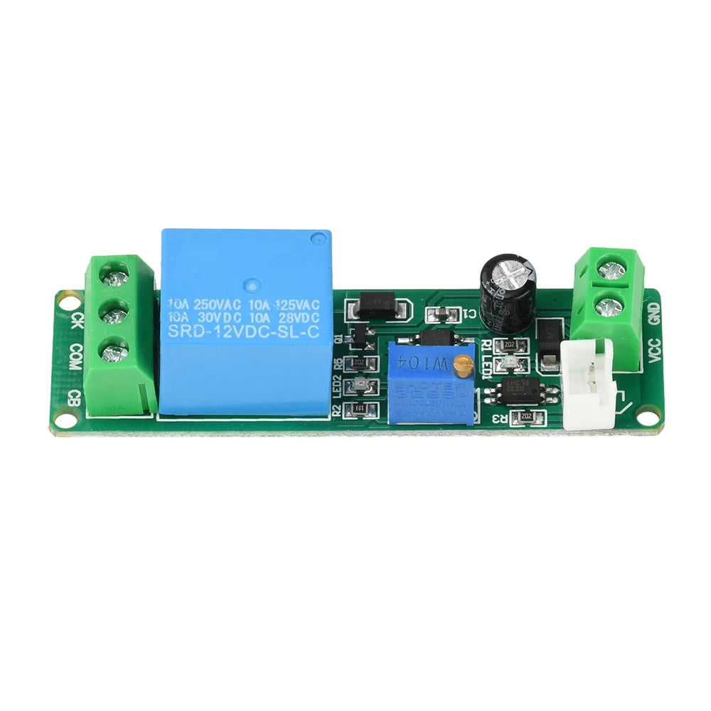 DC 5-12V relay switch module Timing Relay Switch Adjustable external button triggers connection delay Timer 1~10sec Delay Off