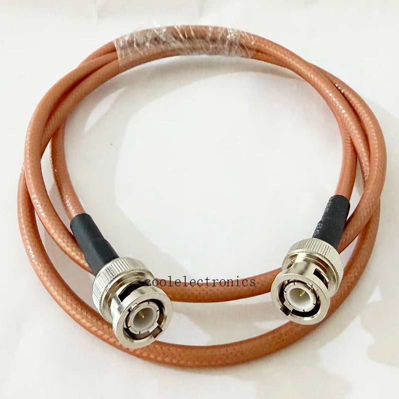RG400 BNC male to BNC male Double Shielded Copper Braid Coax Low Loss Coaxial Cable 50ohm 10/15/20/30/50cm 1/2/3/5/10m