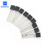 100PCS Transistors Kit 2N2222 2N3904 2N3906 2N5401 2N5551 NPN PNP Transistor Assortment for Arduino Electronics DIY Projects