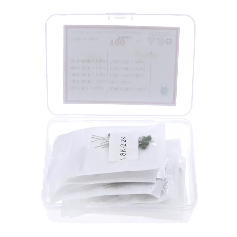 100Pcs PTC Positive Temperature Thermistor Resistor Assorted kit MZ5 50 ohm-2.2K 10Value Each 10pcs