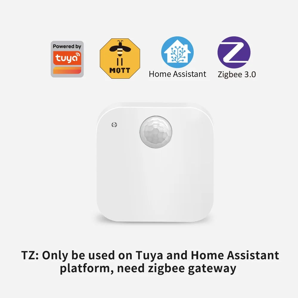 Lincukoo Tuya Zigbee Smart 3in1 Human Motion Presence Sensor Suitable for Tuya and Home Assistant Platforms MQTT ZIGBEE3.0