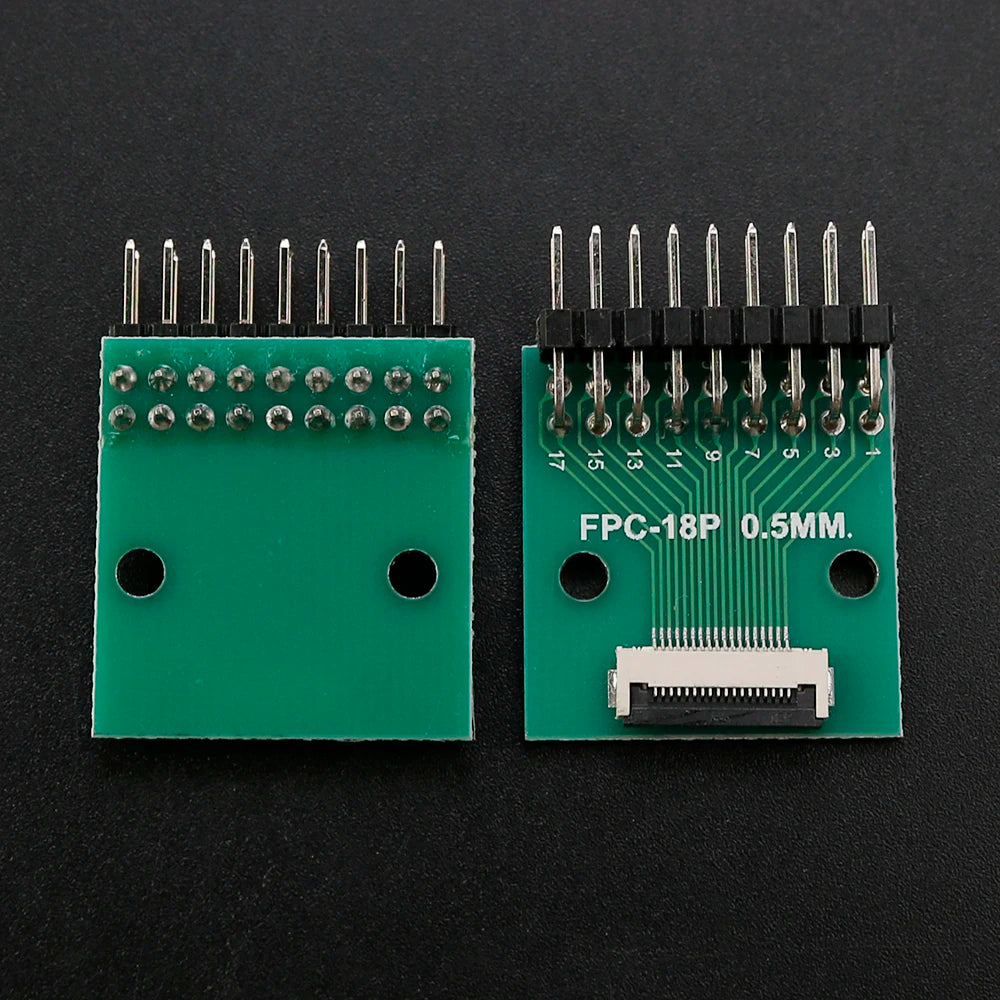1PC FPC/FFC Adapter Board 0.5mm To 2.54mm Connector Double Row Straight Needle 4/6/8/10/12/14/15/16/18/20/22/24/26/30/34/36 Pin