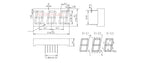 5PCS 0.28/0.36/0.4/0.56 inch 0.36inch 7 Segment 1/2/3/4 Bit Red Digital Tube Common Cathode/Anode LED Digit Display 1Bit/2Bit