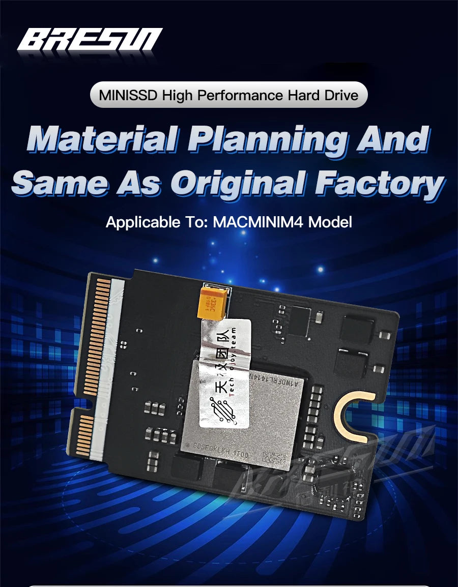 Mac MINI M4 128G upgrade hard drive 1T/2T storage space expansion New 1TB SDisk NAND MINI M4 DIY SSD kit storage upgrade