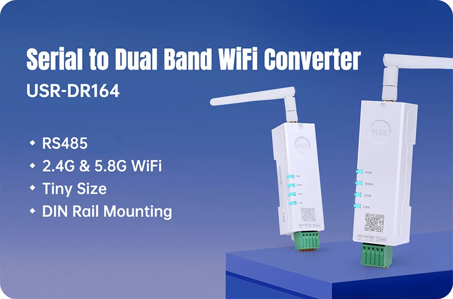Serial Port RS485 To WiFi Converter IoT Device USR-DR164 Support Modbus MQTT