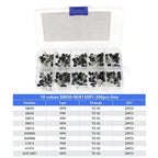 Transistor Assortment Kit TO92 PNP/NPN A1015 BC327 BC337 C1815 S8850 2N2222 2N2907 2N3904 2N3906 for Electronics DIY Repair