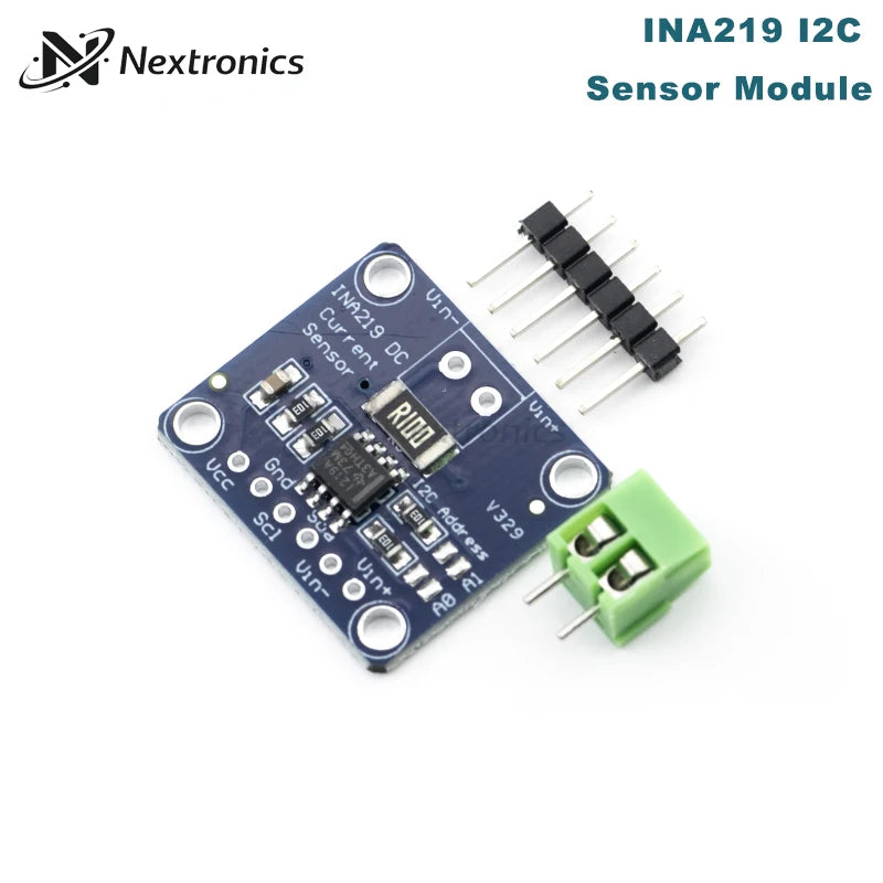 1/3/5/10PCS INA219 MCU-219 I2C IIC Zero Drift Bidirectional Current Power Monitoring Sensor Breakout Module 3V-5V DC 0-26V 3.2A