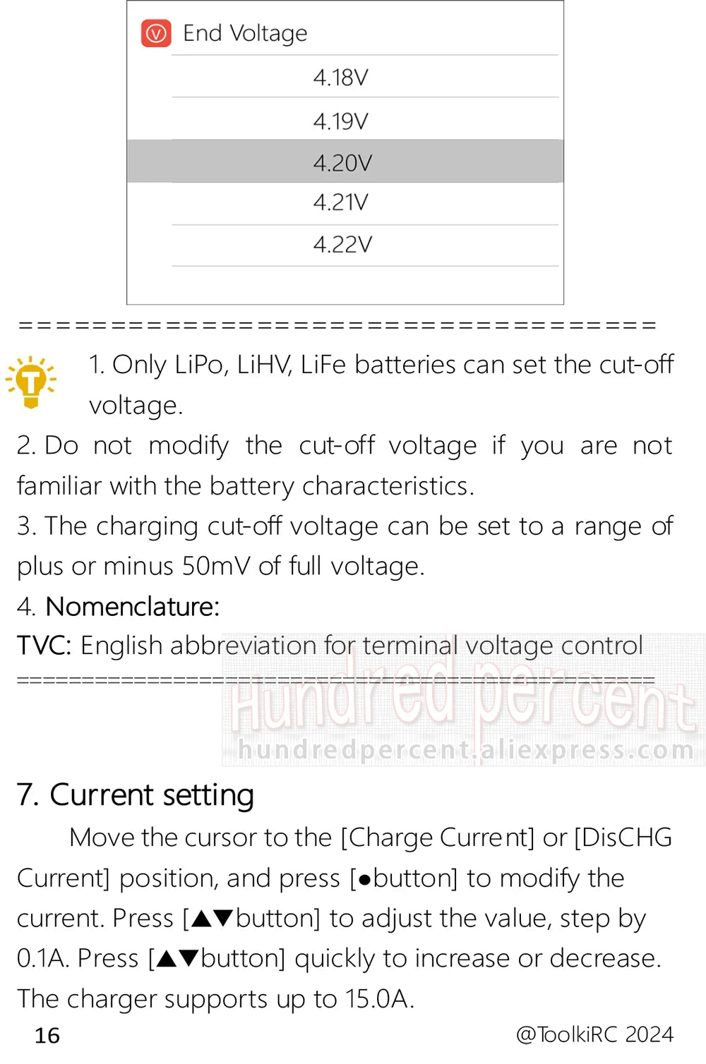ToolkitRC M6AC Smart Lipo Battery Charger Discharger AC 120W DC300W MAX30A for 1-6S Battery FPV Model Spare Part LiHV LIFE LILON