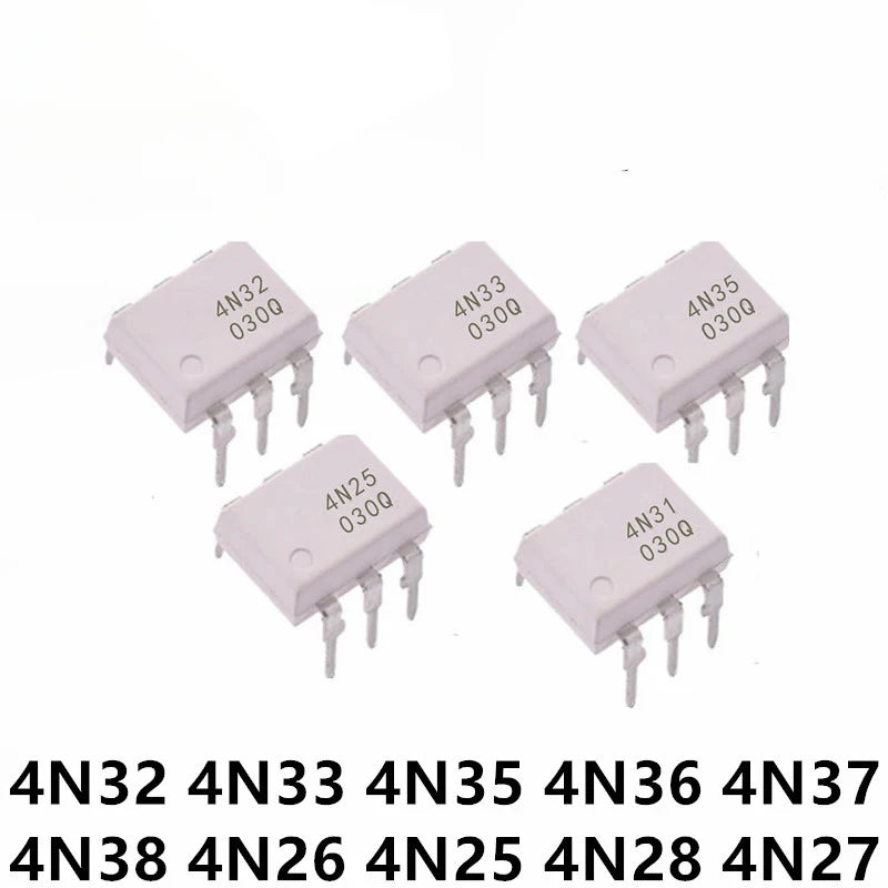 10pcs/lot 4N38 4N37 4N36 4N35 4N33 4N32 4N27 4N28 4N25 4N26 DIP-6 IC Optocoupler