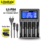 Liitokala Lii-PD4 Lii-PD2 18650 Battery Charger for 1.2V 3.7V NiMH 26650 21700 18350 18500 14500 AA AAA LiFePO4 Batteries