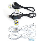 Warm White Color DC 5V 3W USB LED Lights 2835 Chip Single Dimmer Reading Night Desk Book Tablet Reading Lamp Switch Power Cable