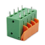 10Pcs 2.54mm Pitch KF141V KF141R Push-in Spring Screwless Terminal Block Straight/Bent Foot 2/3/4/5/6/7/8/9/10P PCB Connector