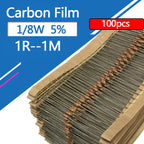 100PCS 1/8W Carbon Film Resistor 5% 2R7 27R 270R 2K7 27K 270K 2.7 27 270 R K Ohm 0.125W  0R--1M