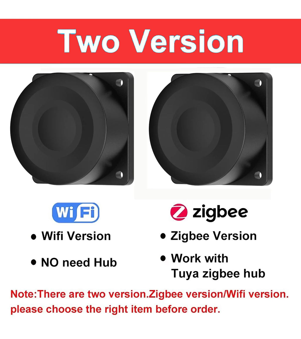 Tuya WiFi or ZIgbee Ultrasonic Water Level Sensor Wireless Gauge Water Tank Level Monitor Waterproof IP65 Water Leak Detector