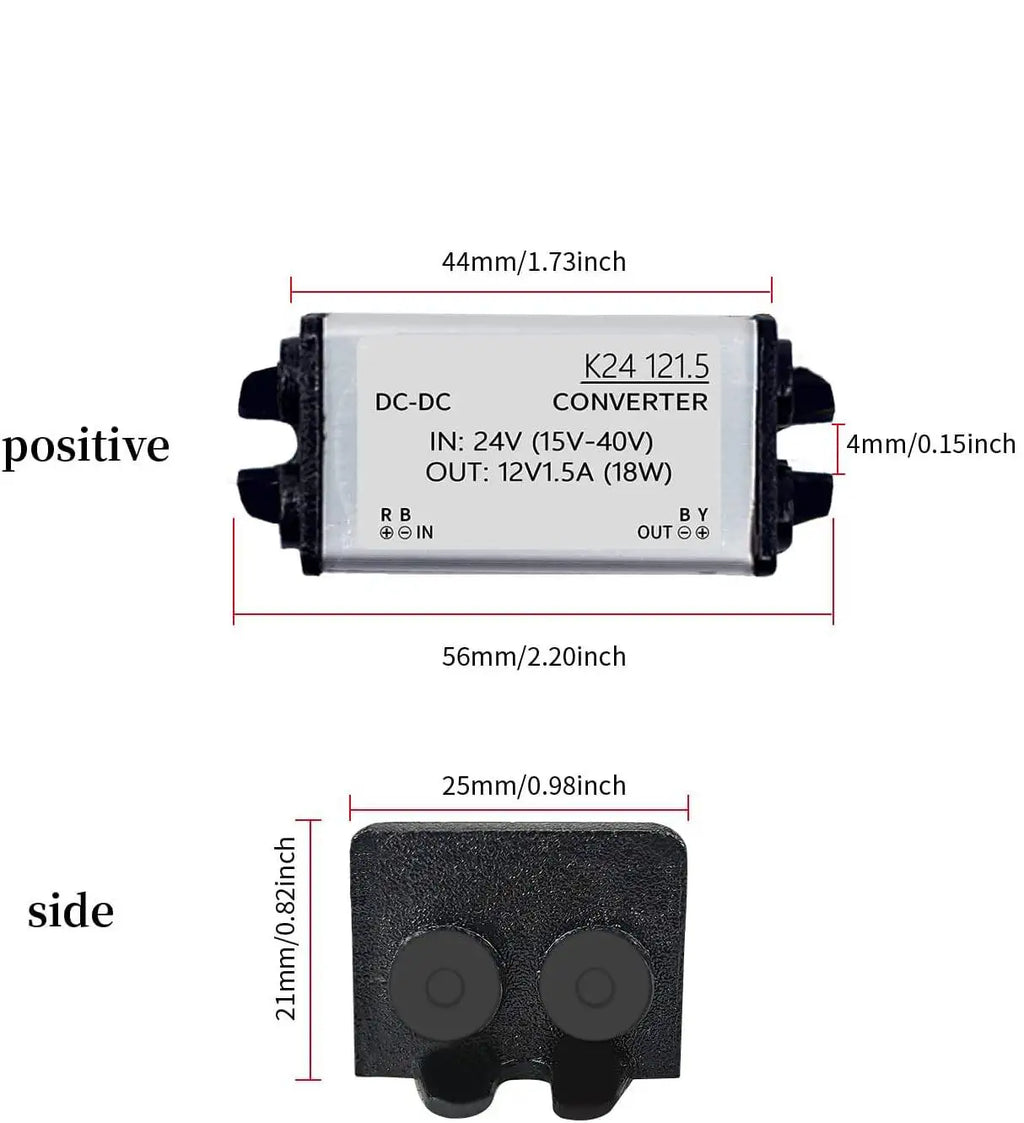 24V to 12V 5A 60W Converter Step Down 24V 12V 2A 24W Waterproof Module DC DC 1A-5A Buck Model Converter