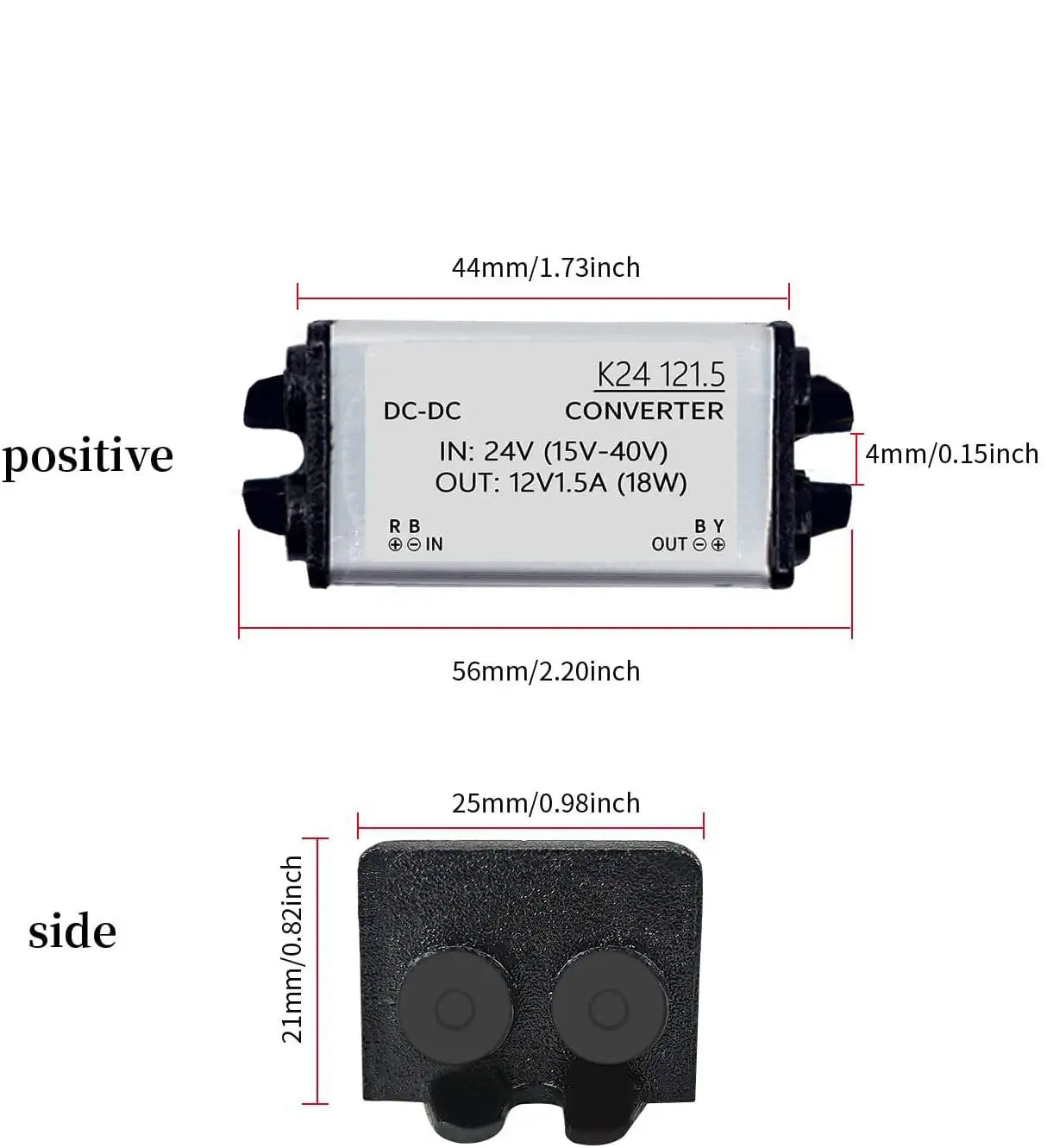 24V to 12V 5A 60W Converter Step Down 24V 12V 2A 24W Waterproof Module DC DC 1A-5A Buck Model Converter