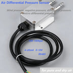 0-3Kpa to RS485 Micro Differential Pressure Transducer 0-50Kpa to 4-20mA 0-10V RS485 Wind Air Pressure Transmitter Sensor
