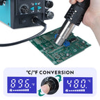 YIHUA 959D-II 700W Easy Plug-pull Nozzles Hot Air Gun Rework Soldering Station Phone Repair Welding Tools