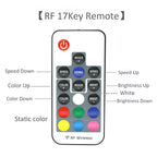 5V Bluetooth RGB LED Neon Strip Light 1M 2M 3M 3AA Battery Box 17Key 24key 44key Remote Control 108Leds/M Waterproof Room Decor