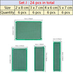 Universal PCB Circuit Protoboard Double Sided Breadboard 2x8 3x7 4x6 5x7 7x9CM Stripboard Prototyping Board DIY Electronic Kit