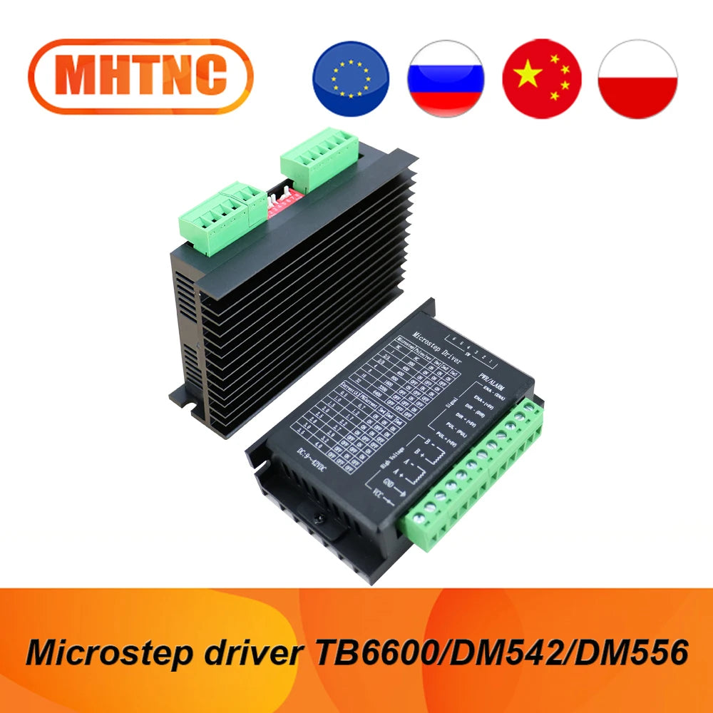 Microstep Motor Driver TB6600 9-42V 4A / DM542 20-50V 4.2A / DM556 20-50V 5.6A stepper motor driver for Nema17 Nema23 Nema24