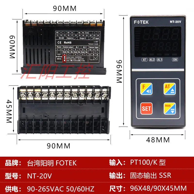 FOTEK NT-20R NT-20V NT-20L NT-96RE NT-96VE NT-96LE NT-48R-RS NT-48V-RS NT-48L-RS NT-21R Temperature Controller