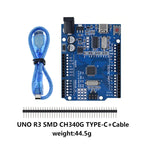 UNO R3 Official ATMEGA16U2/UNO+WiFi R3 MEGA328P Chip CH340G For Arduino UNO R3 Development Board WeMos ESP8266 USB/TYPE-C/Micro