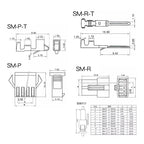 420PCS 2.5mm Pitch JST SM Connector 2 3 4 5 Pin Male/ Female Housing Plug Connector Assortment Kit